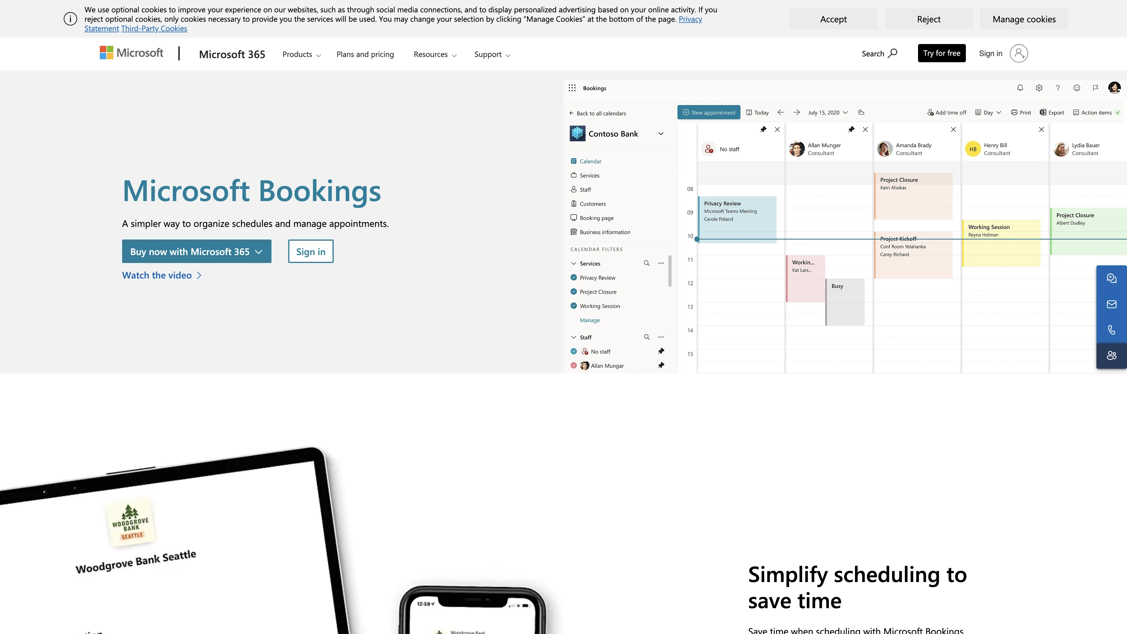 Microsoft Bookings