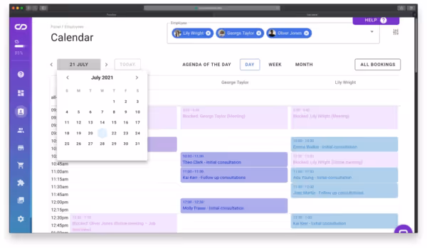 Calendesk - calender overview