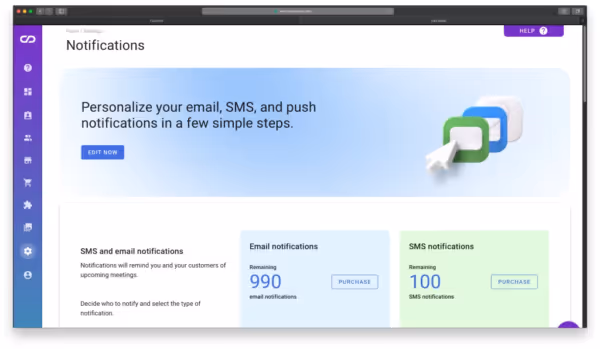 Calendesk - notifications overview