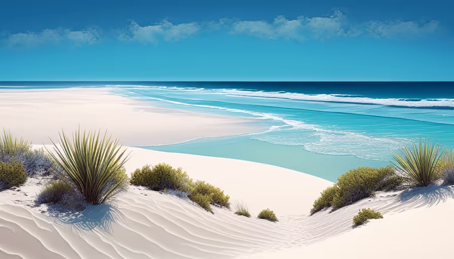 Relaxing Beach View: Bask in the calming ocean waves.