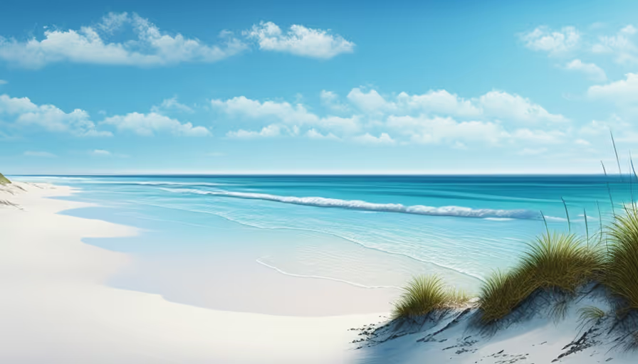 Relaxing Beach View: Bask in the calming ocean waves.