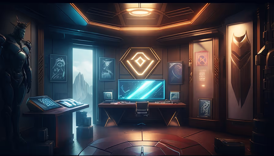 Superhero Lair: Feel like a superhero in your meetings.