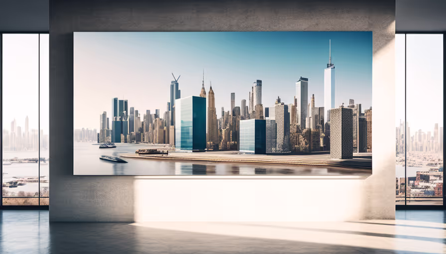 Panoramic Cityscape: A professional scenic backdrop.