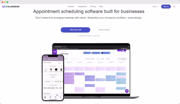 Calendesk - online booking system