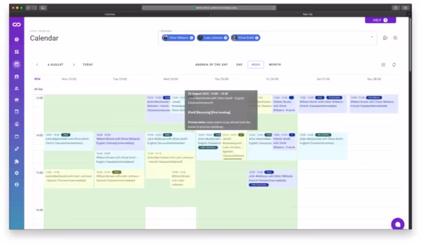Calendesk - online booking system with calendar overview