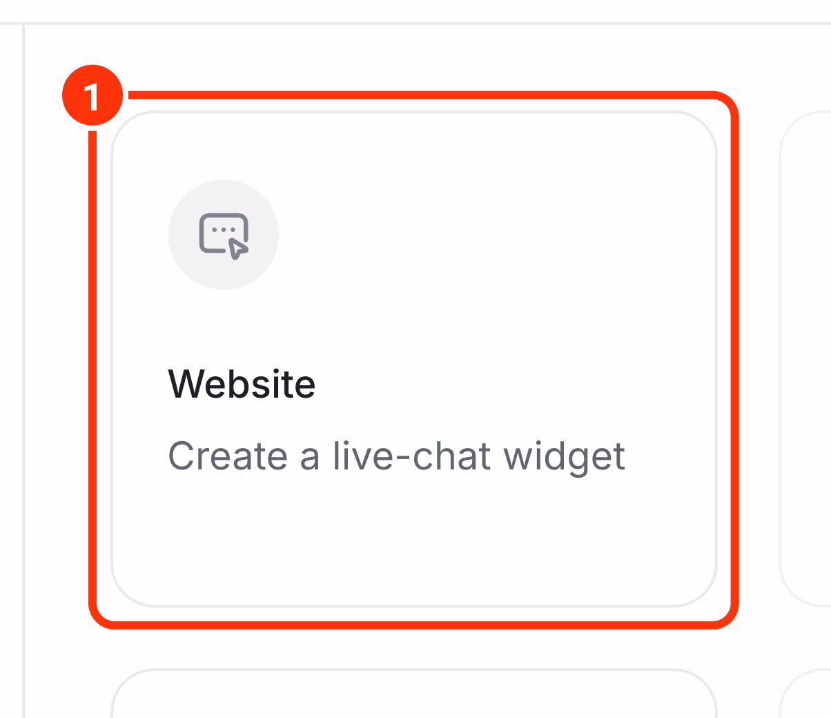 Channel choice: Website.