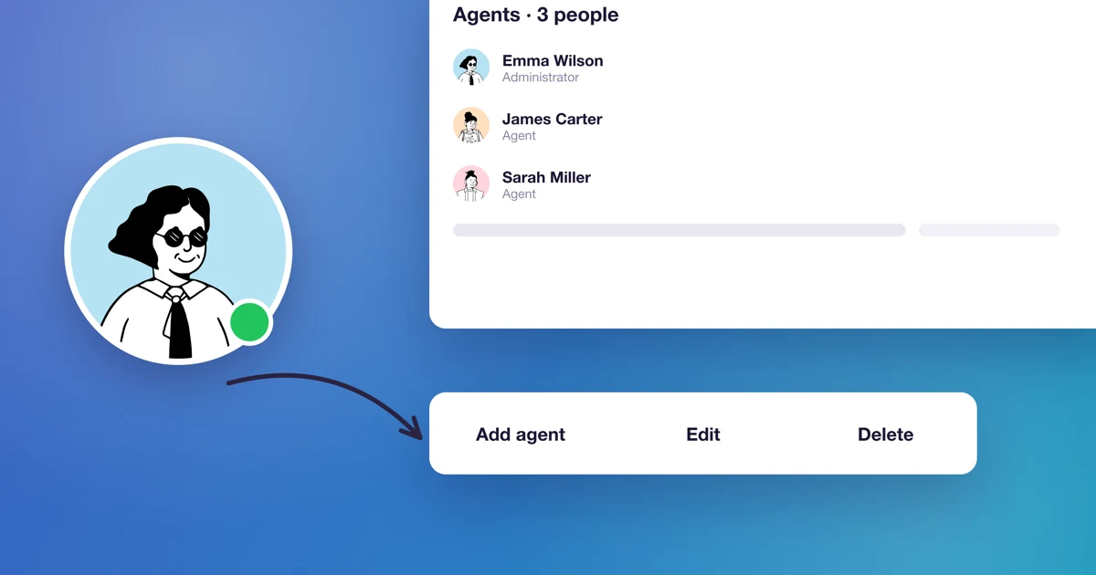 How do I add agents to Calendesk Chat?