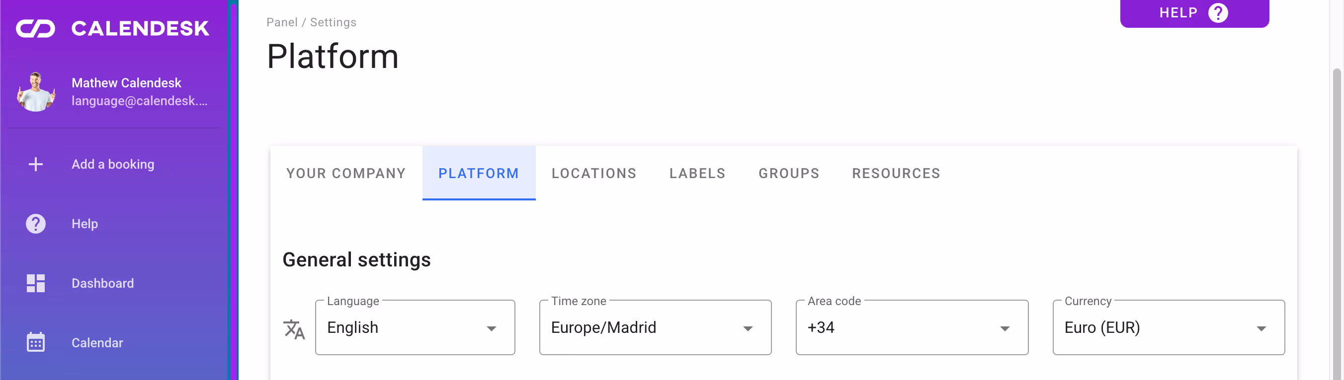 Ustawienia – Platforma.
