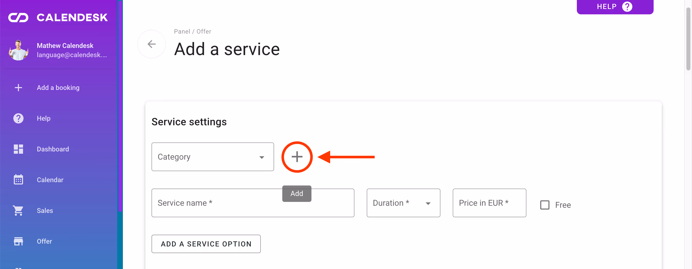 Adding a new category.
