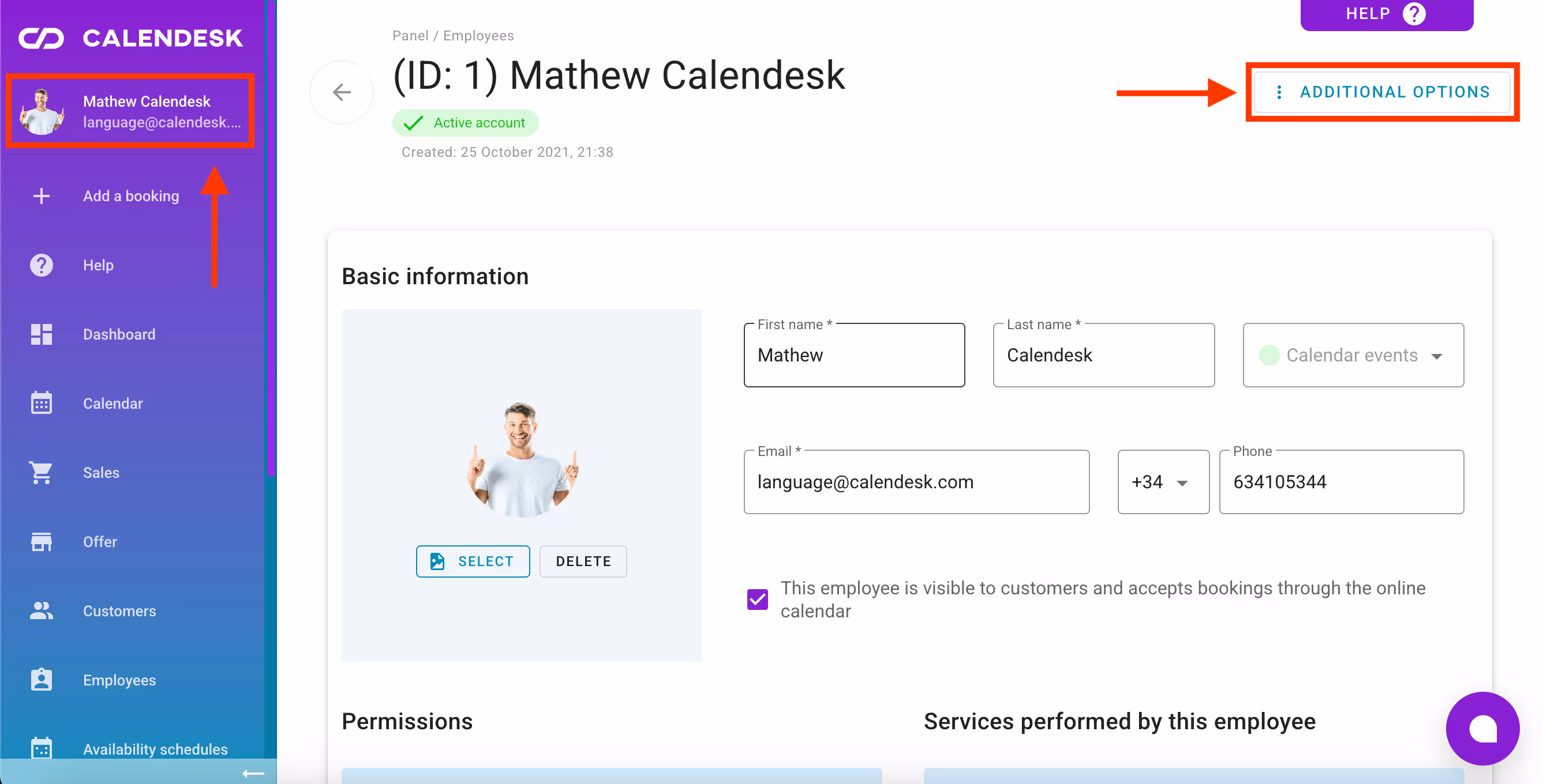 How to acces my account settings.