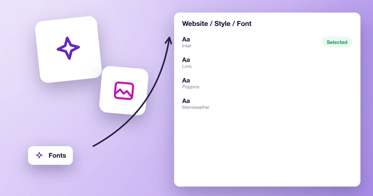 How to change the font on your website?