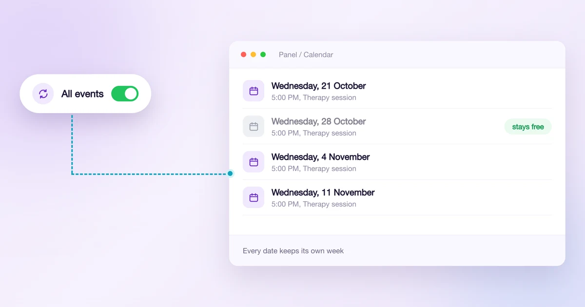 How to edit and delete recurring bookings?