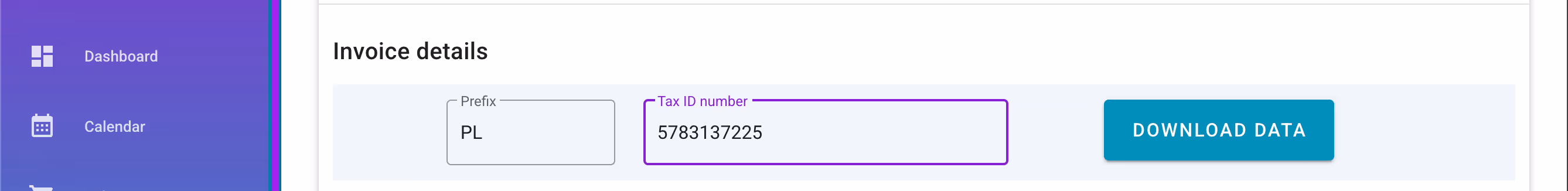 Download billing data.