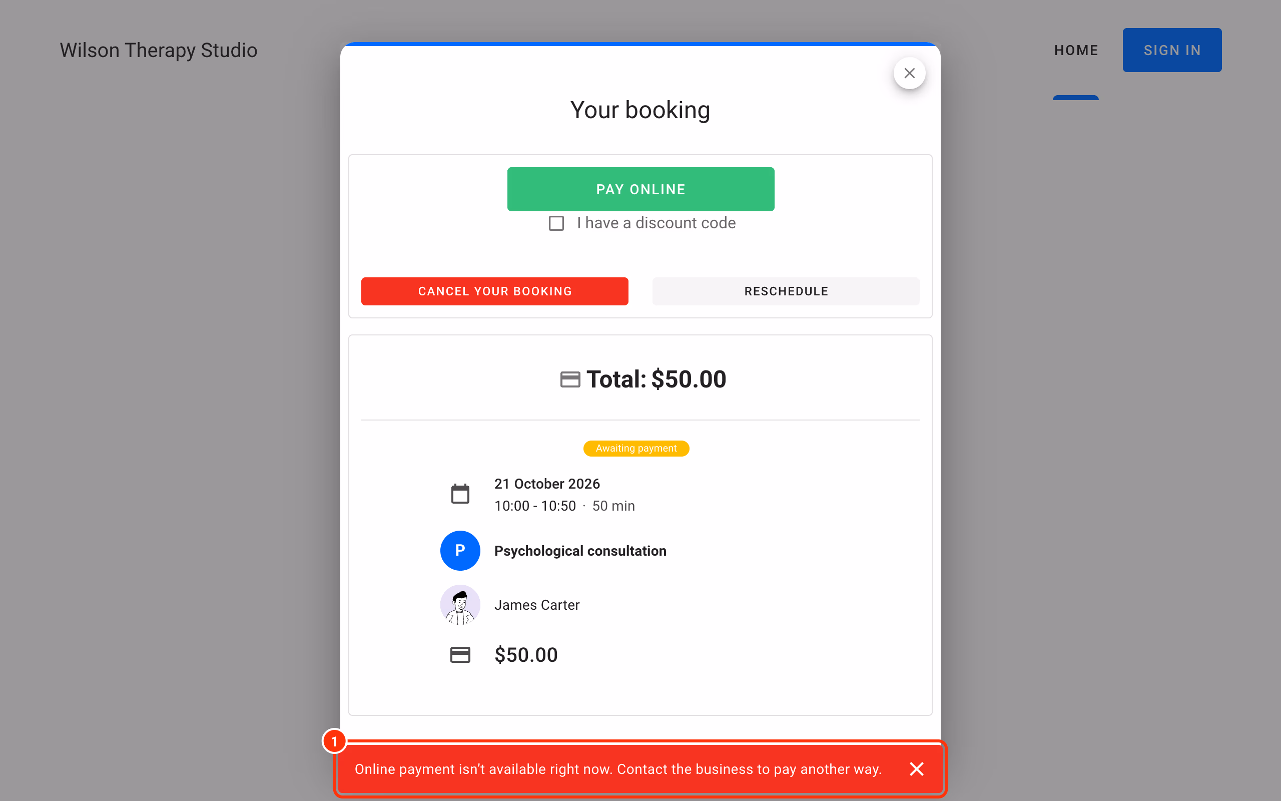 Message when online payment isn't available (1).
