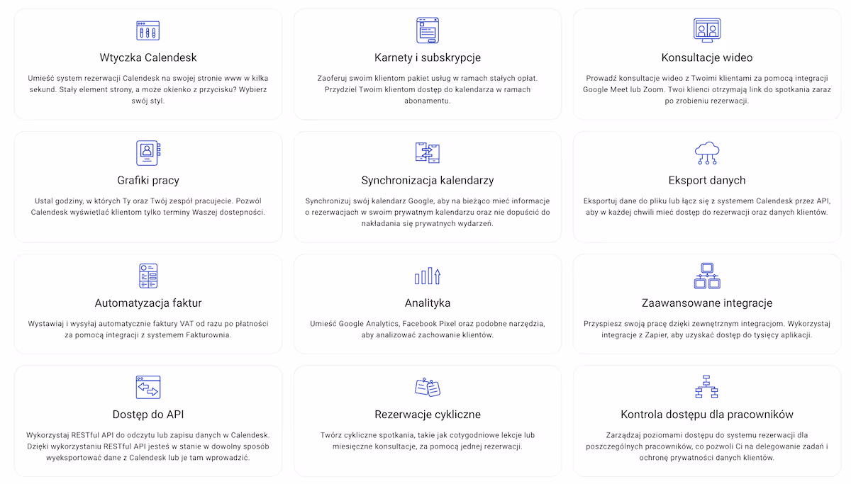 Calendesk - funkcje