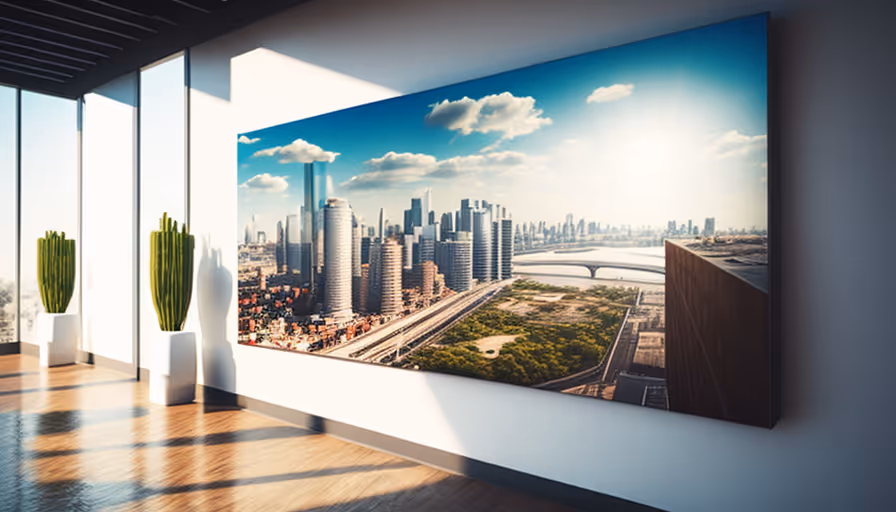 Panoramiczny pejzaż miejski: Profesjonalne i malownicze tło.