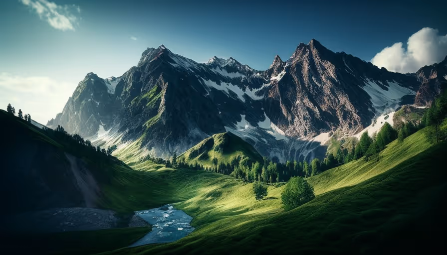 Oszałamiająca sceneria górska: Zanurz się w majestacie natury.