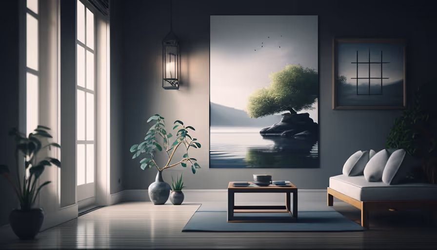 Przestrzeń zen: Stwórz spokojną atmosferę.