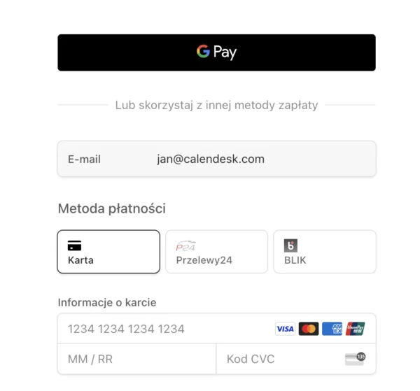 Metody płatności