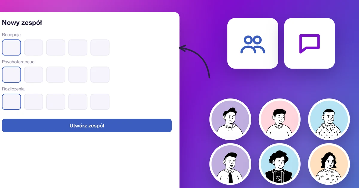 Kiedy i jak tworzyć zespoły w Calendesk Chat?