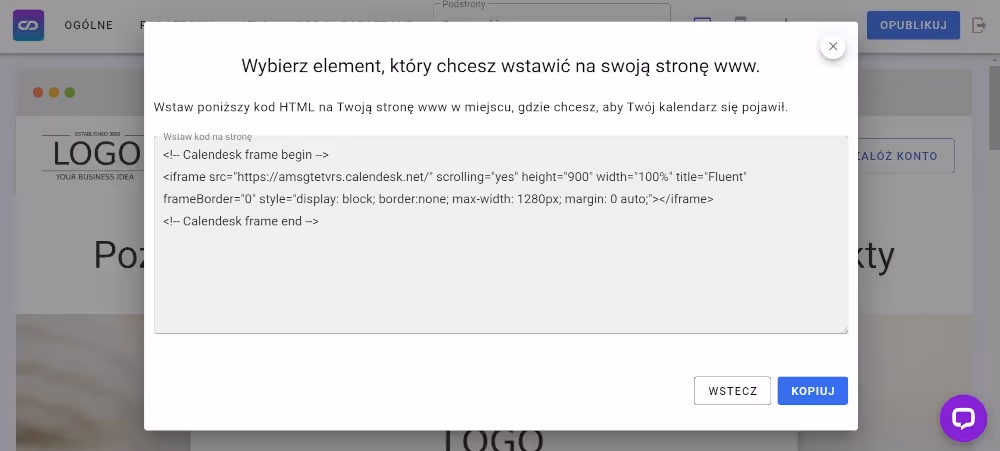 Dodawanie systemu rezerwacji do strony www