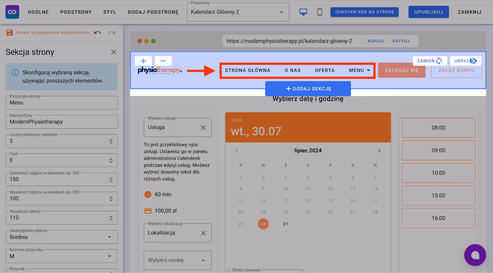 Podstrony w stronie www.