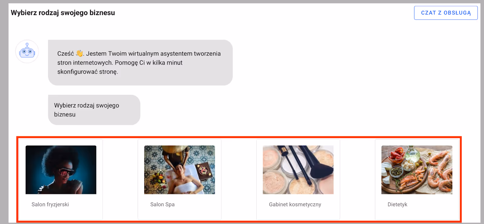 Tematyka zdjęć na generowanej stronie www.